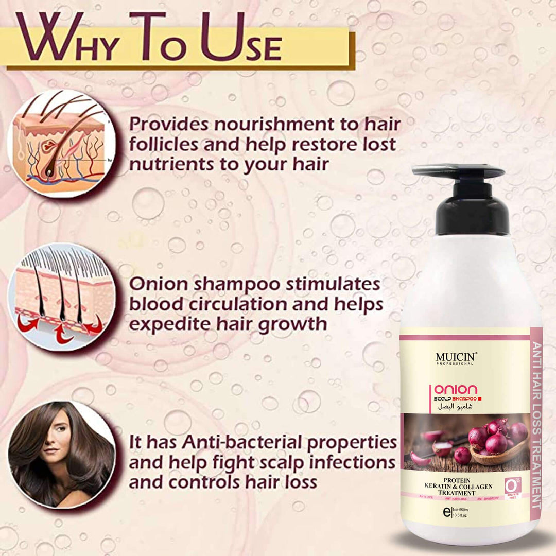 Onion Extract Shampoo - 550ml