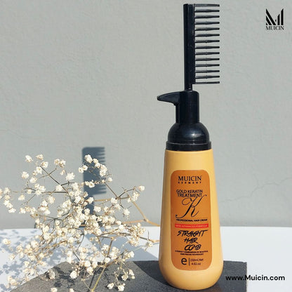 24k Gold Comb Hair Straightening Cream - 150g